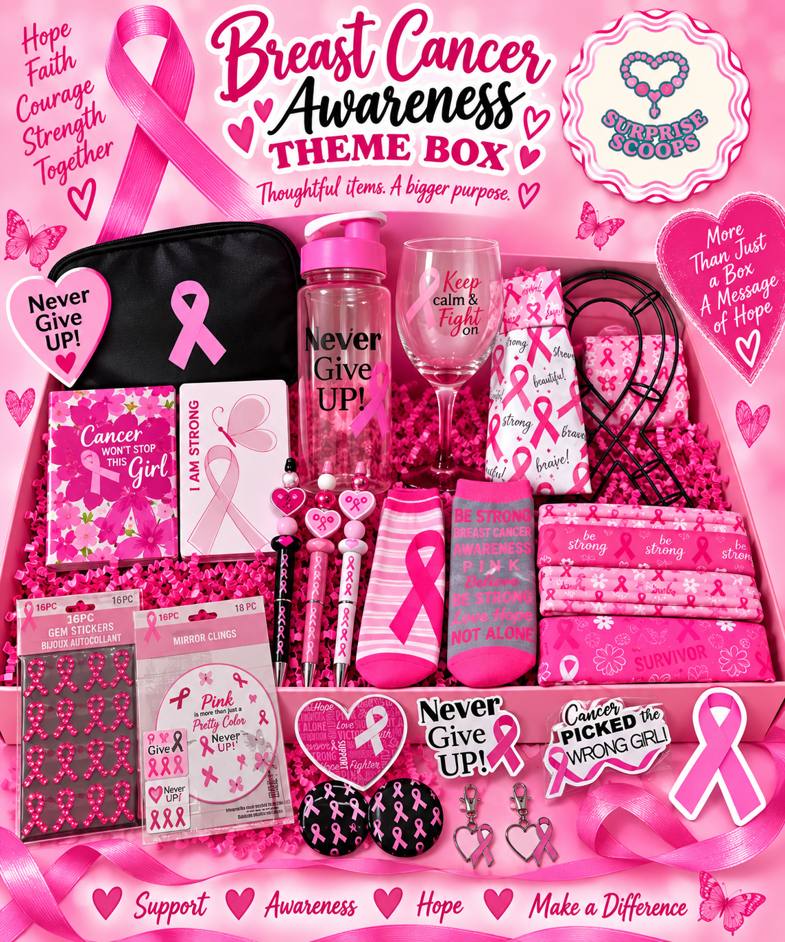 Breast Cancer Awareness Theme Box