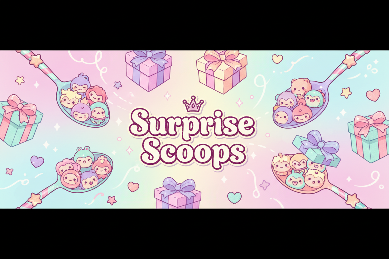 Surprise Scoops Character Charms Banner